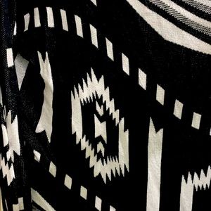 Cute black and white cardigan.